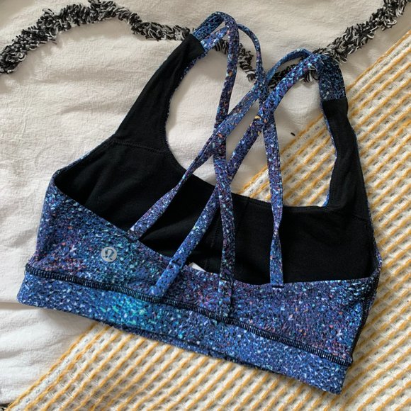 Lululemon Colourful Speckled Light Support Yoga Bra - Picture 2 of 3